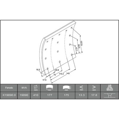 REMVOERING, SET 175MM